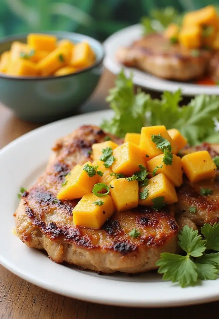 30 Grilled Boneless Pork Chop Recipes for Juicy Results Every Time 135 30 Grilled Boneless Pork Chop Recipes for Juicy Results Every Time - 21. Mango Habanero Grilled Pork Chops