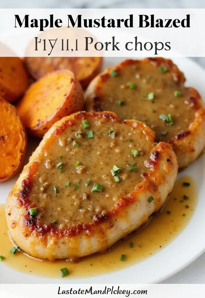 30 Grilled Boneless Pork Chop Recipes for Juicy Results Every Time 34 30 Grilled Boneless Pork Chop Recipes for Juicy Results Every Time - 6. Maple Mustard Glazed Pork Chops