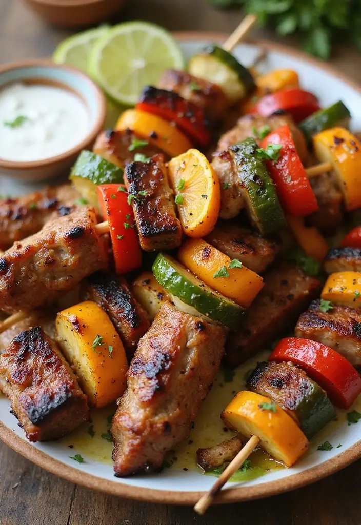 30 Grilled Pork Belly Recipes That Are Crispy and Juicy 178 30 Grilled Pork Belly Recipes That Are Crispy and Juicy - 28. Grilled Pork Belly and Vegetable Skewers