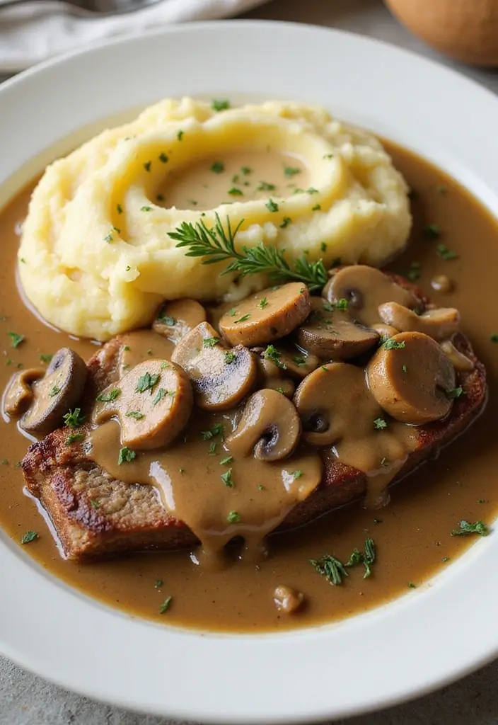 30 Juicy and Easy Recipes with Pork Roast for Your Slow Cooker 128 30 Juicy and Easy Recipes with Pork Roast for Your Slow Cooker - 20. Pork Roast with Mushroom Gravy