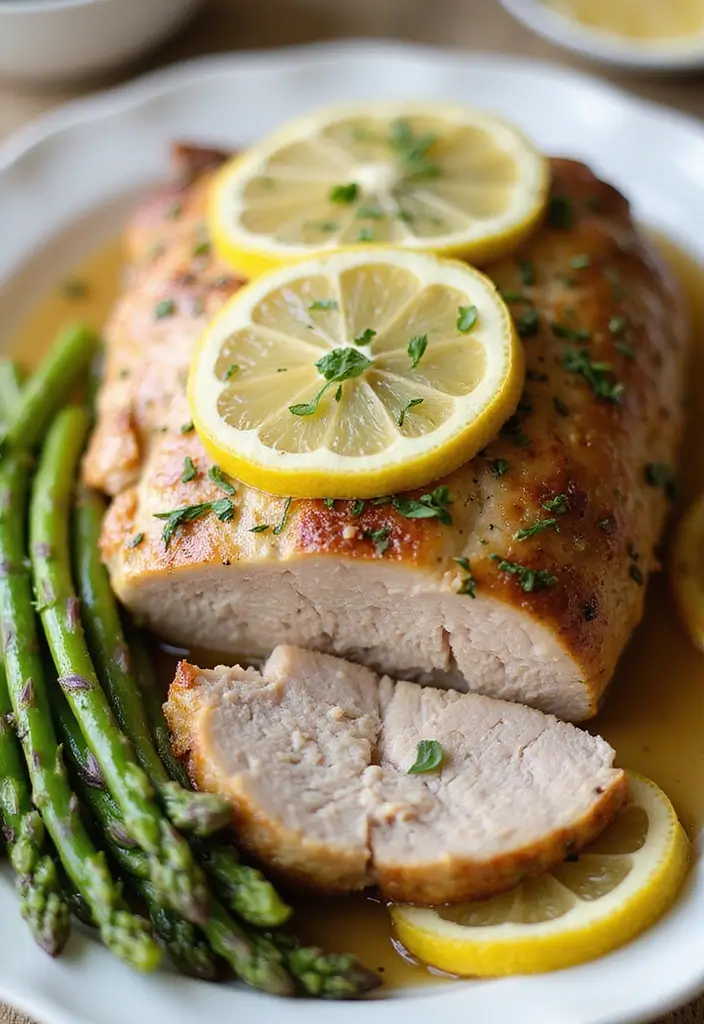 30 Juicy and Easy Recipes with Pork Roast for Your Slow Cooker 133 30 Juicy and Easy Recipes with Pork Roast for Your Slow Cooker - 21. Garlic Lemon Herb Pork Roast