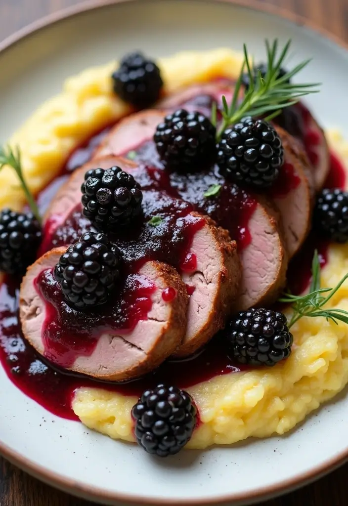 30 Juicy and Easy Recipes with Pork Roast for Your Slow Cooker 164 30 Juicy and Easy Recipes with Pork Roast for Your Slow Cooker - 26. Pork Roast with Blackberry Sauce
