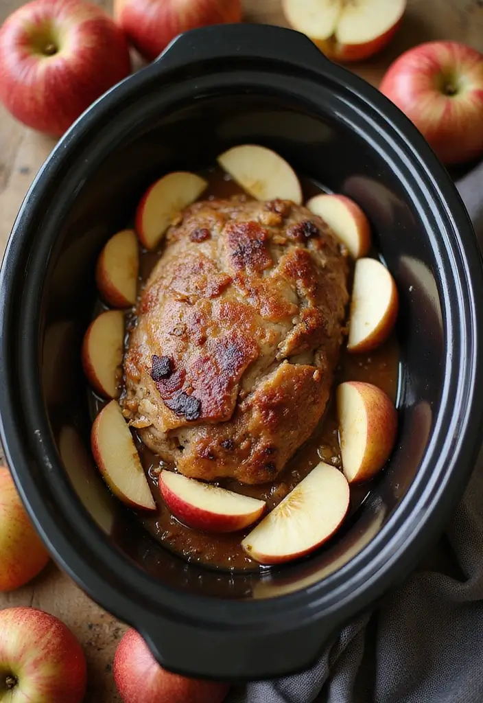 30 Juicy and Easy Recipes with Pork Roast for Your Slow Cooker 36 30 Juicy and Easy Recipes with Pork Roast for Your Slow Cooker - 6. Slow Cooker Pork Roast with Apples