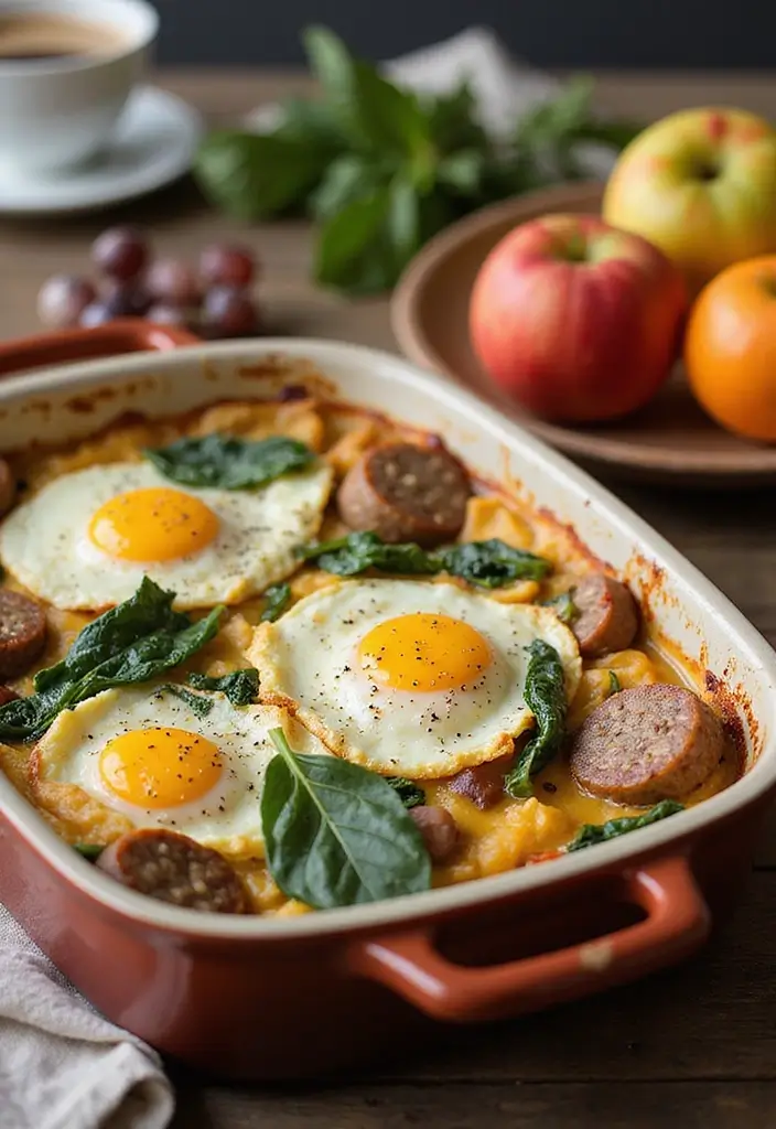 30 Keto Ground Pork Recipes That Are Low Carb and Satisfying - 13. Italian Sausage and Egg Breakfast Bake
