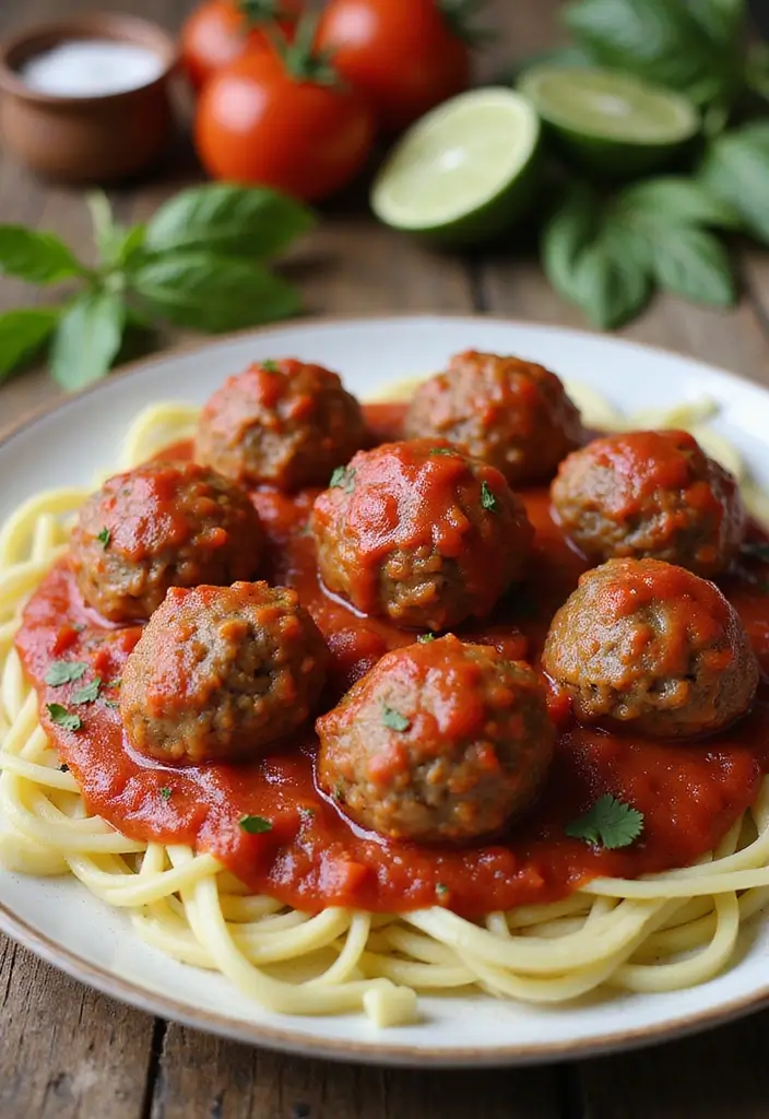 30 Keto Ground Pork Recipes That Are Low Carb and Satisfying - 3. Ground Pork Meatballs in Marinara Sauce