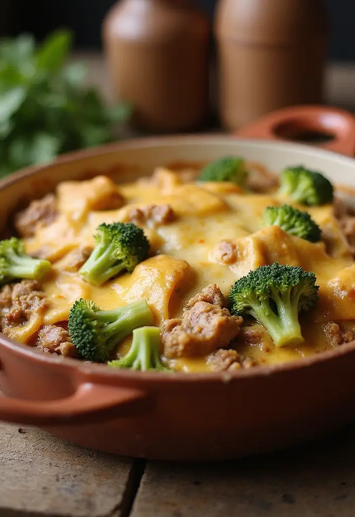 30 Keto Ground Pork Recipes That Are Low Carb and Satisfying - 30. Ground Pork and Broccoli Bake