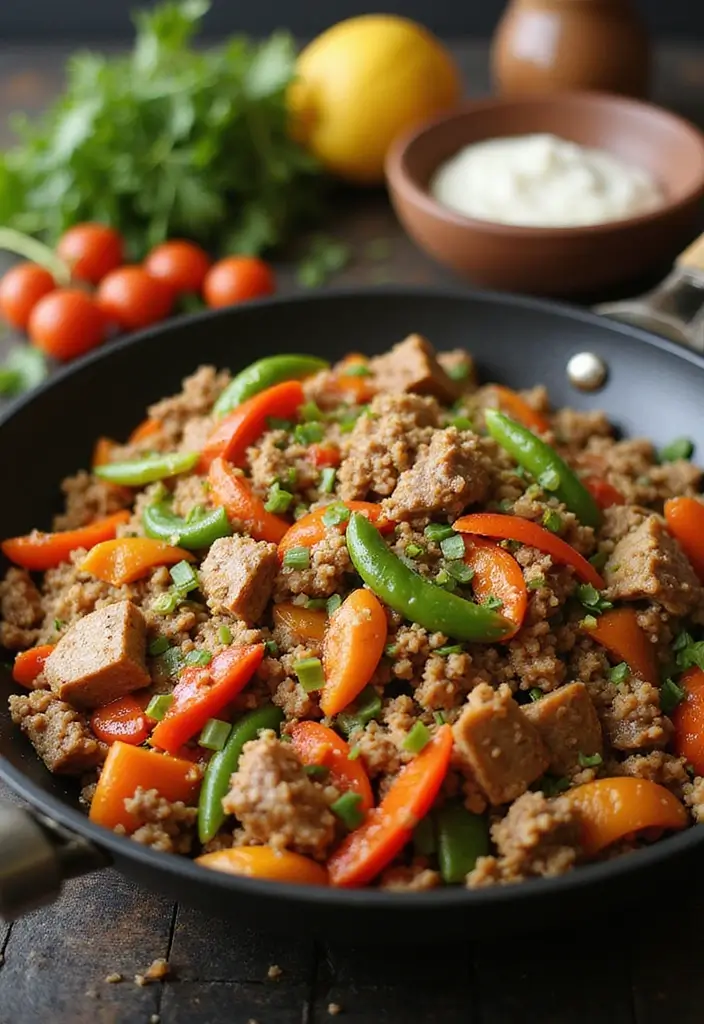 30 Keto Ground Pork Recipes That Are Low Carb and Satisfying - 4. Ground Pork Stir-Fry with Vegetables