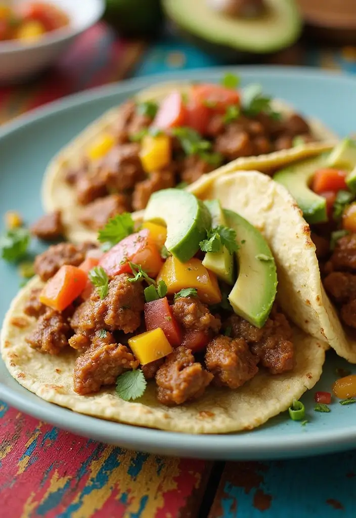 30 Keto Ground Pork Recipes That Are Low Carb and Satisfying - 7. Ground Pork Tacos with Cauliflower Tortillas