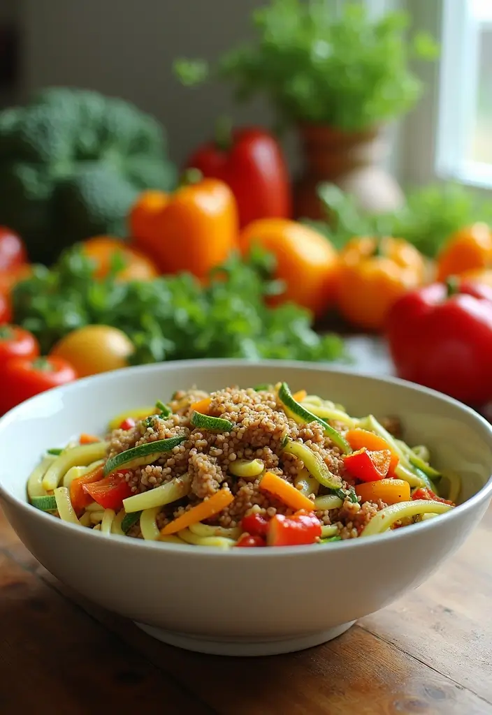 30 Keto Ground Pork Recipes That Are Low Carb and Satisfying - 9. Pork and Zucchini Noodle Stir-Fry