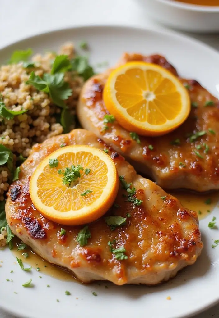 30 Pork Loin Sirloin Chop Recipes You’ll Want to Make Again 118 30 Pork Loin Sirloin Chop Recipes You’ll Want to Make Again - 18. Orange Glazed Pork Chops