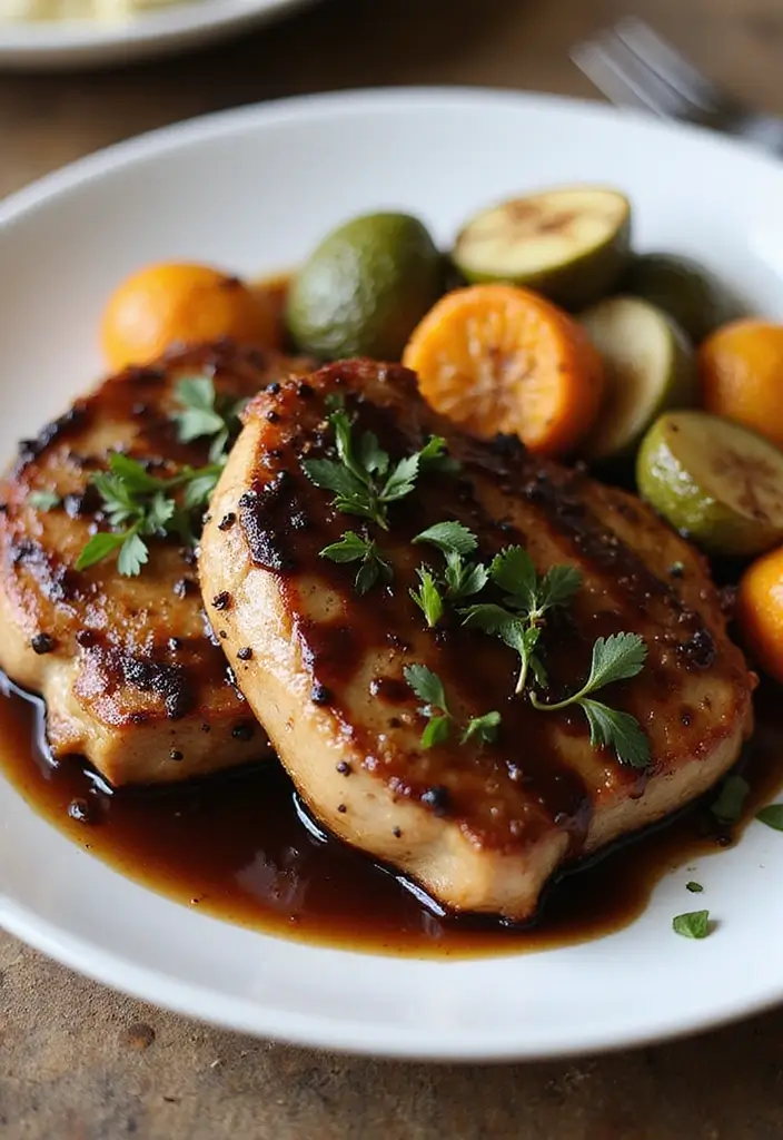 30 Pork Loin Sirloin Chop Recipes You’ll Want to Make Again 48 30 Pork Loin Sirloin Chop Recipes You’ll Want to Make Again - 8. Balsamic Glazed Pork Chops