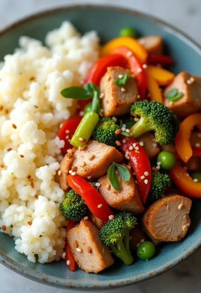 30 Pork Stir Fry Recipes Packed with Fresh Flavor 141 30 Pork Stir Fry Recipes Packed with Fresh Flavor - 23. Pork Stir Fry with Cauliflower Rice