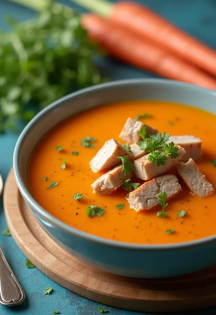 30 Pork Tenderloin Soup Recipes That Warm You Up 95 30 Pork Tenderloin Soup Recipes That Warm You Up - 15. Pork Tenderloin and Carrot Soup