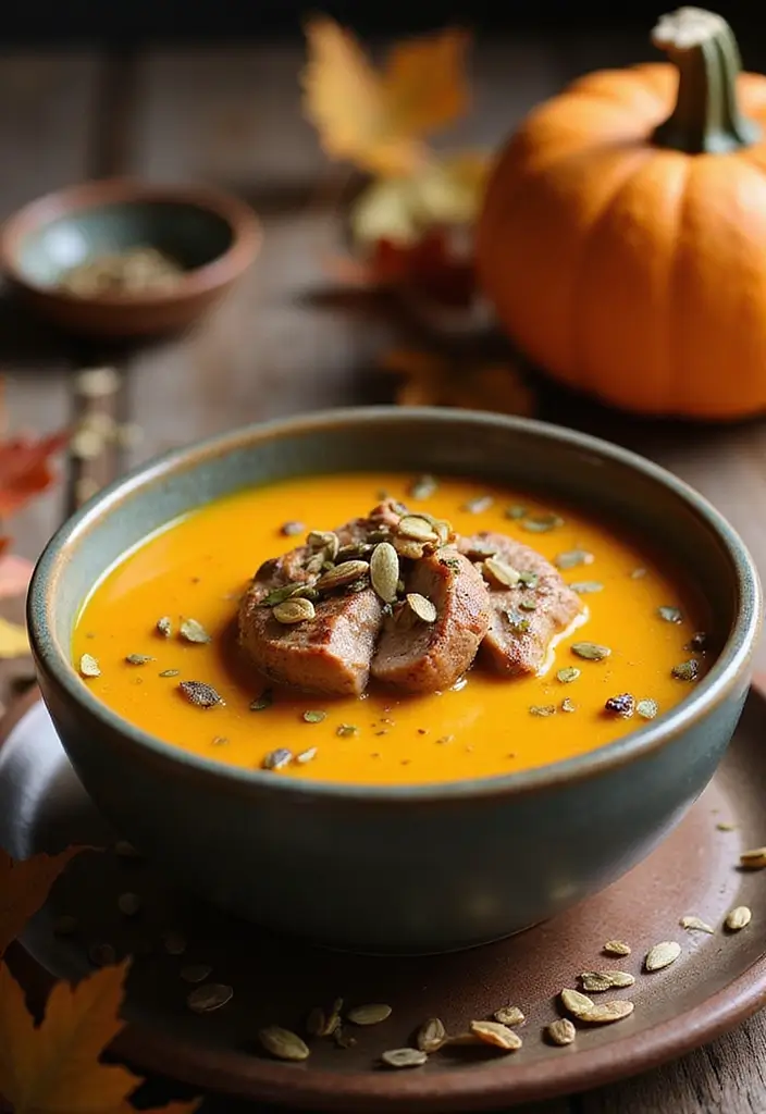 30 Pork Tenderloin Soup Recipes That Warm You Up 158 30 Pork Tenderloin Soup Recipes That Warm You Up - 26. Pork Tenderloin and Pumpkin Soup