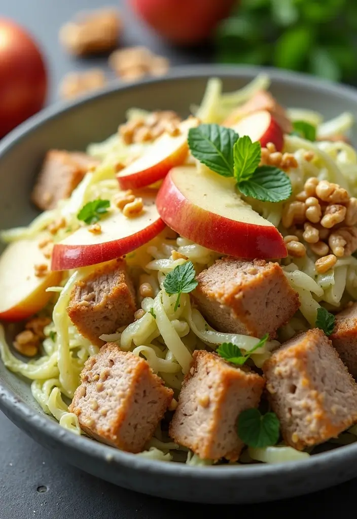 30 Pork and Cabbage Recipes for Comforting Meals 86 30 Pork and Cabbage Recipes for Comforting Meals - 14. Pork and Cabbage Salad with Apple