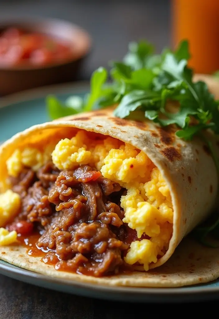 30 Pulled Pork Slow Cooker Recipes for Effortless Meals - 15. Pulled Pork Breakfast Burritos