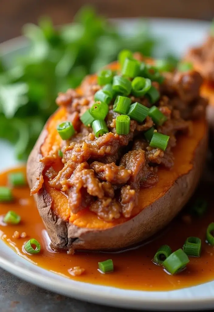 30 Pulled Pork Slow Cooker Recipes for Effortless Meals - 20. Pulled Pork Stuffed Sweet Potatoes