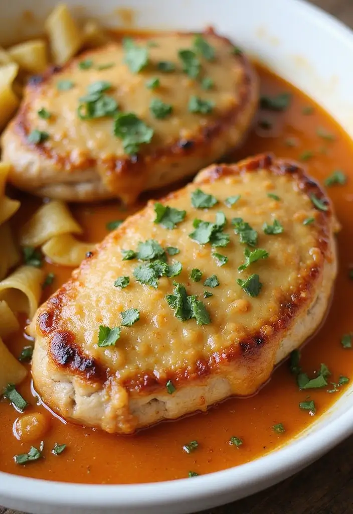 30 Quick and Easy Pork Chop Recipes for Busy Weeknights 182 30 Quick and Easy Pork Chop Recipes for Busy Weeknights - 28. Cheesy Pork Chops