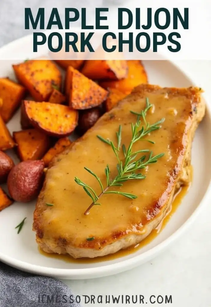 30 Quick and Easy Pork Chop Recipes for Busy Weeknights 55 30 Quick and Easy Pork Chop Recipes for Busy Weeknights - 9. Maple Dijon Pork Chops