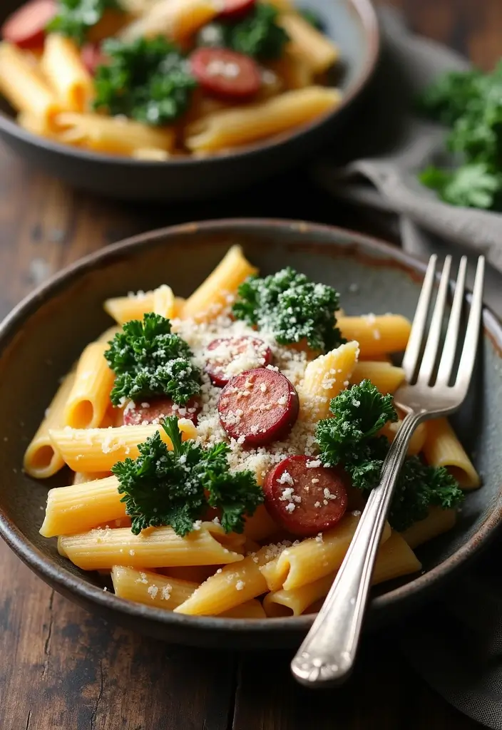 30 Recipes with Pork Sausage for Hearty and Satisfying Meals - 19. Sausage and Kale Pasta