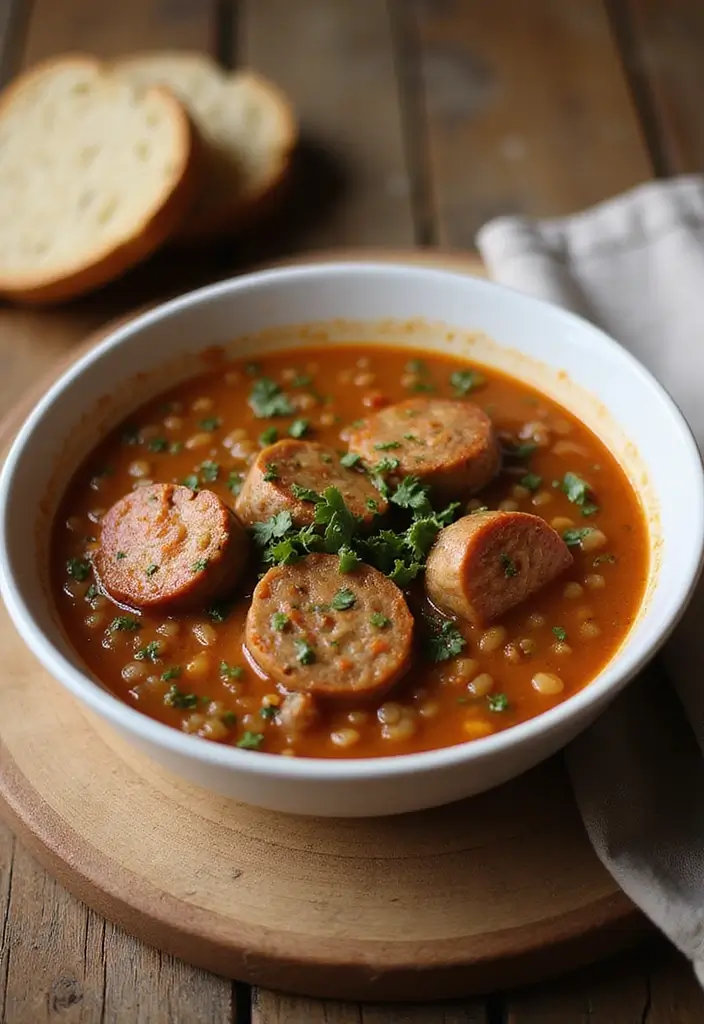 30 Recipes with Pork Sausage for Hearty and Satisfying Meals - 2. Spicy Sausage and Lentil Soup