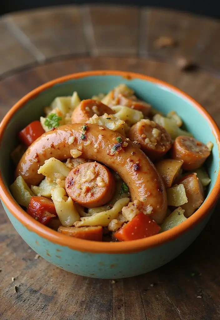 30 Recipes with Pork Sausage for Hearty and Satisfying Meals - 22. Sausage and Cabbage Stir-Fry
