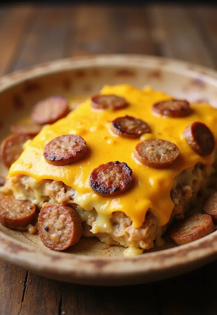 30 Recipes with Pork Sausage for Hearty and Satisfying Meals - 29. Sausage and Cheese Breakfast Casserole