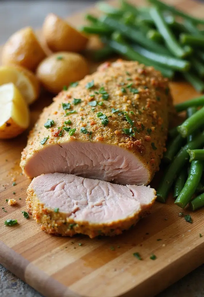 30 Recipes with Pork Tenderloin That Are Easy and Elegant 13 30 Recipes with Pork Tenderloin That Are Easy and Elegant - 3. Mustard Herb Crusted Pork Tenderloin
