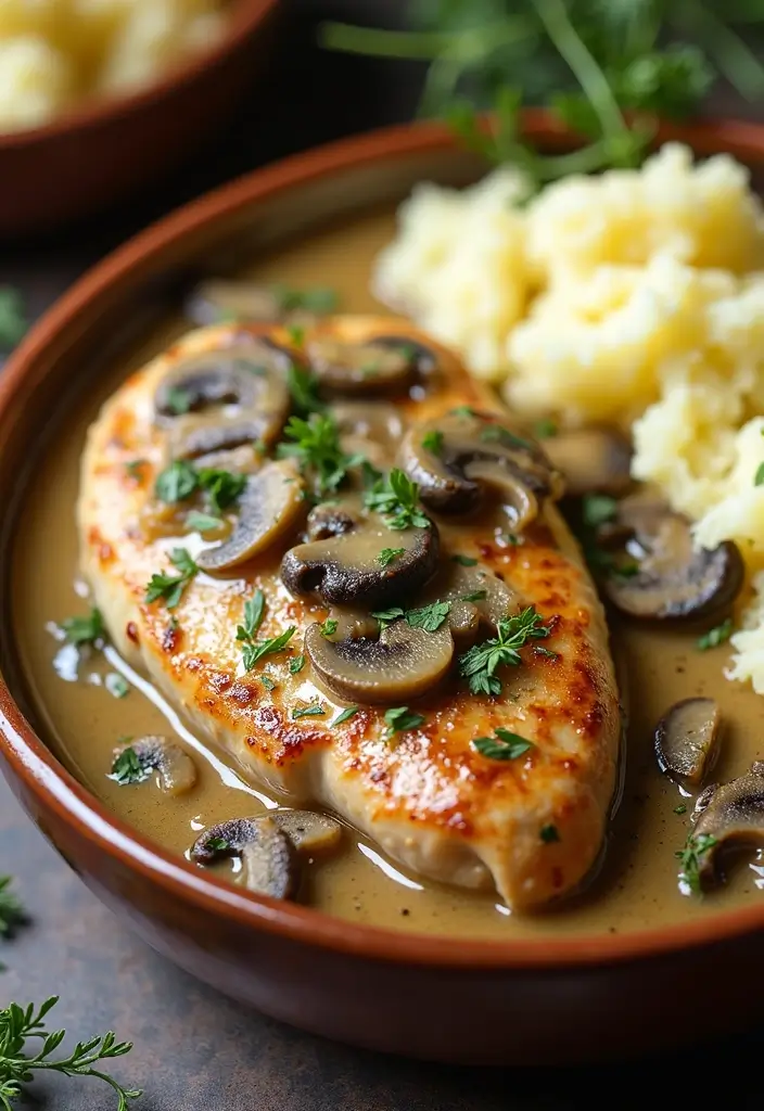 30 Recipes with Pork Tenderloin That Are Easy and Elegant 39 30 Recipes with Pork Tenderloin That Are Easy and Elegant - 7. Creamy Garlic Mushroom Pork Tenderloin
